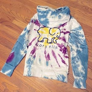 Ivory Ella tie dye hoodie sweatshirt XS